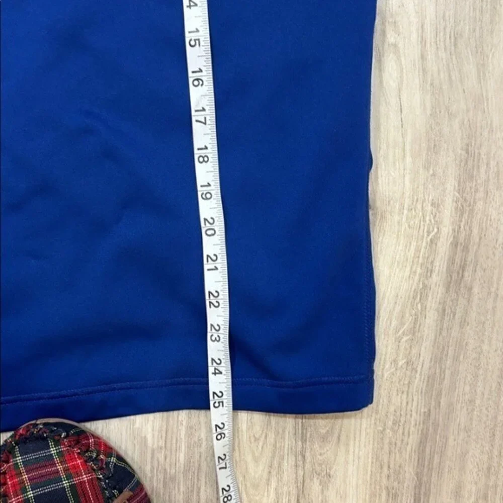 Nike Therma fit  Men's Blue and Gray Performance fleece shirt n1/4 zip up size l